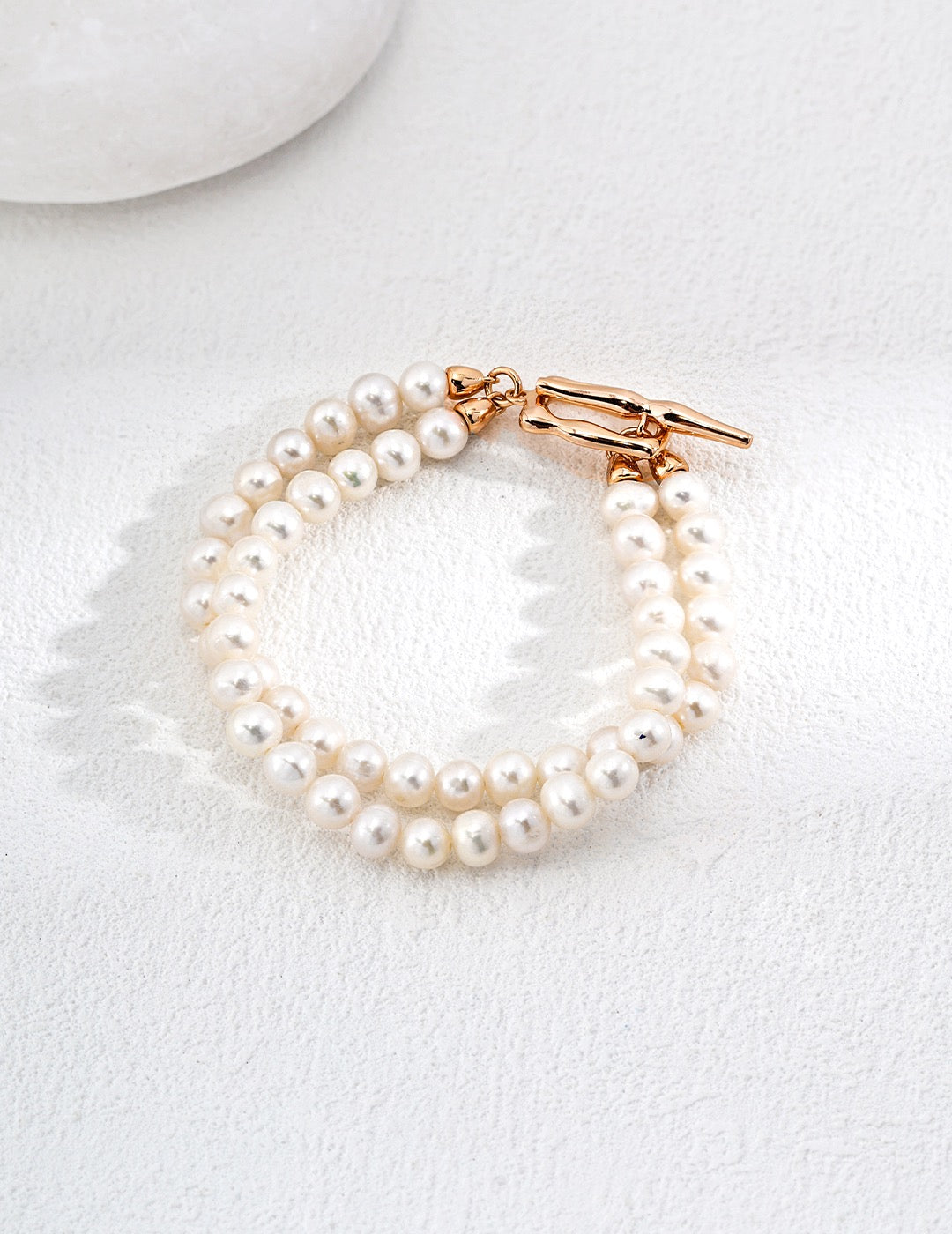 S925 Silver simple natural pearl bracelet