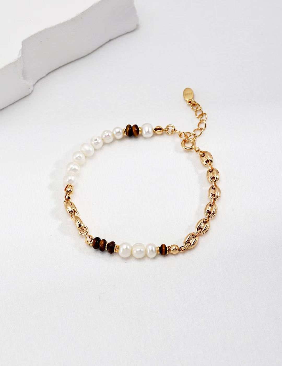 Sterling silver pearl bracelet