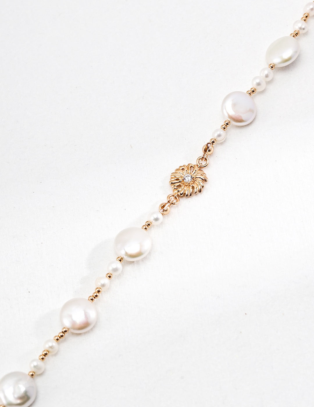 Sterling silver pearl necklace