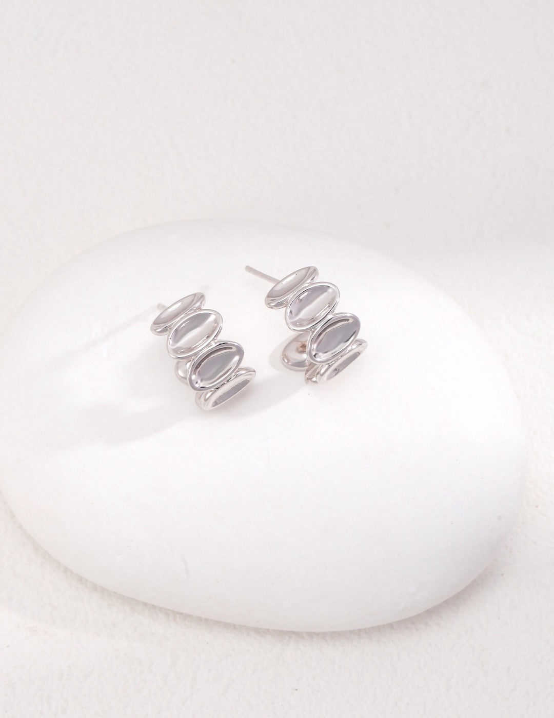 Sterling silver simple earrings